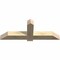 Ekena Millwork Eugene Rough Sawn Timber Gable Bracket, Douglas Fir, 60"W x 22"H x 6"D x 6"F, 9/12 Pitch GBW060X22X0606EUG00RDF - alternate 4